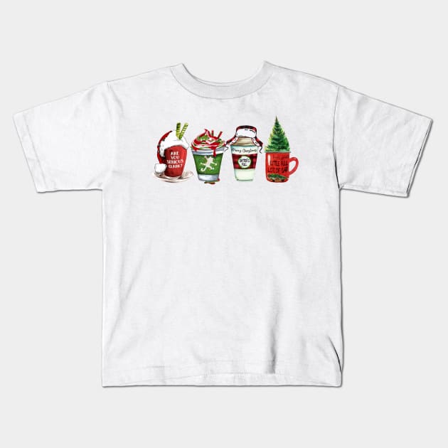 Christmas family vacation coffee Kids T-Shirt by JanaeLarson